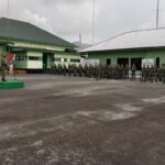 Kasdim Bacakan Amanat Pangdam II/Sriwijaya pada Upacara Bendera Bulanan Kodim 0414/Belitung