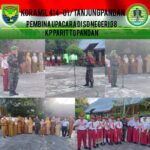 Hadiri Upacara di SD Negeri 38, Babinsa Berikan Pengarahan Kepada Anak-Anak