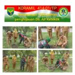 Babinsa Bersama Kades Lakukan Penanaman 1000 Pohon Secara Serentak