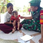 Babinsa Pantau Anak Stunting di Wilayah Binaannya