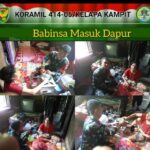 Laksanakan Program Babinsa Masuk Dapur, Koramil 414-05/Kelapa Kampit Bantu Warga