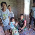 Babinsa Berikan Bantuan Kepada Anak Stunting