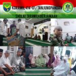Babinsa Sholat Tarawih Berjamaah di Masjid Nurul Ihsan