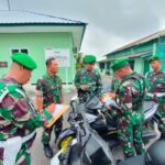 Kasdim Mengecek Kelayakan dan Kelengkapan Administrasi Kendaraan Bermotor Jajaran Kodim 0414/Belitung