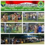Babinsa Hadiri dan Memonitor Kegiatan Operasi Pasar Murah