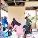 Babinsa Koramil 04/Membalong Jalin Pendampingan Posyandu dengan Warga Binaan  