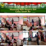 Anggota Koramil 414-05/Kelapa Kampit Beri Semangat Belajar Kepada Murid SD N 1 Damar