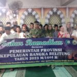 Danramil 414-01/Tanjungpandan Hadiri Kegiatan Safari Ramadan Sahur Bersama dan Tablig Akbar