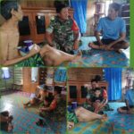 Wujud Kepedulian, Babinsa Besuk Warga Sakit dan Berikan Bantuan