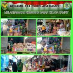 Anggota Koramil 414-05/Kelapa Kampit Melaksanakan Komsos dan Monitoring Kegiatan di Pasar