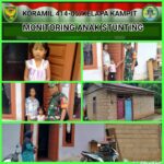 Babinsa Kunjungi dan Cek Perkembangan Pertumbuhan Anak Stunting
