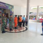 Anggota Koramil 414-01/Tanjung Pandan Bersama Personel Pos Pam Lebaran Idul Fitri Laksanakan Apel Kesiapan