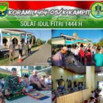 Babinsa Berikan Rasa Aman dan Nyaman Pada Pelaksanaan Sholat Idul Fitri 2023