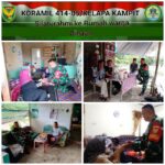 Babinsa Silaturahmi dengan Warga Binaan di Hari Raya Idul Fitri 1444 H