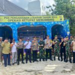 Dandim 0414/Belitung Dampingi Kapolda Babel Kunjungi Pos PAM Hari Raya Idul Fitri