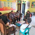 Anggota Koramil 414-02/Mangggar Silaturahmi dengan Perangkat Desa