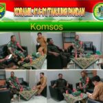 Laksanakan Komsos, Babinsa Dukung Program Kades dan Saling Jaga Keamanan Desa