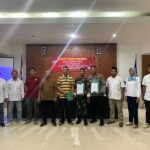 Babinsa 414-01/Tanjungpandan Hadiri Rapat Pleno Terbuka