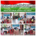 Babinsa Koramil 414-05/Kelapa Kampit Dampingi Kegiatan Forum Konsultasi Publik 