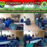 Babinsa Air Merbau Dampingi Mediasi Perebutan Tanah Warisan Antara Kakak Beradik