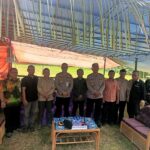 Danramil 414-05/Kelapa Kampit Dampingi Bupati dan Kapolres Tinjau Pilkades 