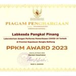Labkesda Pangkalpinang Dapat Penghargaan Pemeriksaan Covid-19