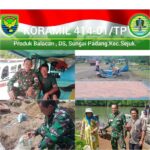 Babinsa Koramil 414-01/Tanjung Pandan Monitoring Pembuatan Belacan
