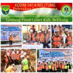 Pjs Pasiter Kodim/0414 Belitung Hadiri Peletekan Batu Pertama Pembangunan Gedung Food Court