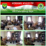 Babinsa Aik Pelempang Jaya Hadiri Pembentukan Polisi RW