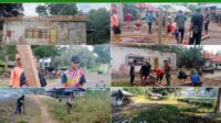 Persiapan Festival Jerambah, Babinsa Gotong Royong Bersama Warga Binaan
