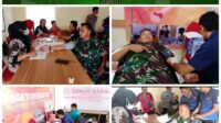 HUT Bhayangkara ke-77, Danramil 414-05/Kelapa Kampit Laksanakan Donor Darah