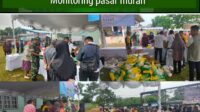 Beri Rasa Aman dan Kenyamanan Masyarakat, Babinsa Monitoring Kegiatan Pasar Murah 