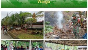 Babinsa Pelepak Pute Gotong Royong Bersama Warga Binaan