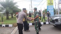 Dandim 0414/Belitung Dampingi Danrem 045/Gaya ke Mapolres Belitung Timur