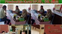 Babinsa Sijuk Dampingi Pembuatan Kartu BPJS Kesehatan