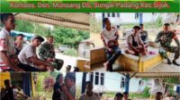 Jalin Silaturahmi, Babinsa Sungai Padang Komsos dengan Warga Binaan