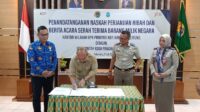 BPN Babel Resmi Hibahkan Tanah Untuk Pembangunan Masjid Agung Kubah Timah