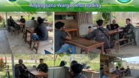 Komsos dengan Warga Binaan, Babinsa Buding Menghimbau Agar Selalu Menjaga Kesehatan dan Keamanan Kerja