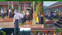 Babinsa Kelurahan Kampung Parit Jadi Pembina Upacara Bendera Mingguan di SMK Negeri 3 