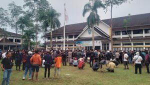 Demo Perusahaan Sawit, Ratusan Massa Geruduk Kantor Bupati dan DPRD Belitung