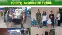 Babinsa Kelurahan Kota Kawal Distribusi Barang Kebutuhan Pokok