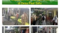 Cegah DBD, Babinsa Kelurahan Paal Satu Dampingi Puskesmas Air Sagak Taburkan Abate