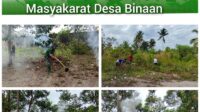 Sambut HUT RI ke-78, Babinsa Bersama Masyarakat Laksanakan Gotong Royong