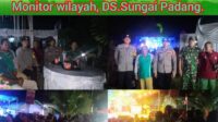 Babinsa Sungai Padang Monitoring Resepsi Pernikahan Warga Binaan