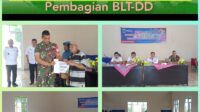 Pastikan Tepat Sasaran, Babinsa Aik Pelempang Jaya Dampingi Penyaluran BLT-DD