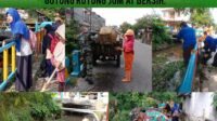 Babinsa Kampung Parit Laksanakan Gotong Royong Jum’at Bersih