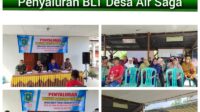 Pastikan Berjalan Lancar, Babinsa Air Saga Dampingi Penyaluran BLT-DD
