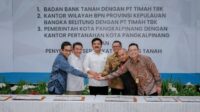 Menteri ATR/BPN, Marsekal TNI (Purn) Hadi Tjahjanto Apresiasi Perjanjian Kerja Sama dengan Pemkot Pangkalpinang