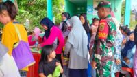 Peduli Kesehatan Warga, Babinsa Kurnia Jaya Monitoring Kegiatan Posyandu