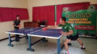 Jaga Kebugaran, Prajurit Koramil 414-01/Tanjungpandan Olahraga Tenis Meja
